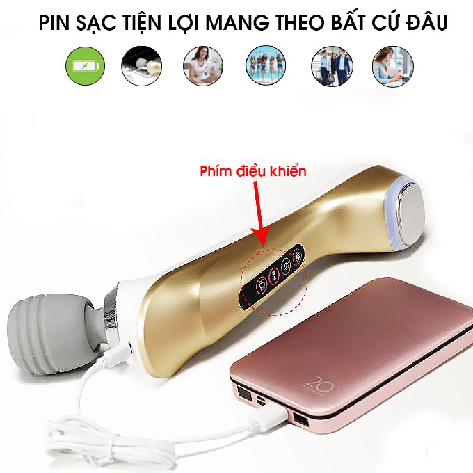 Máy massage mặt chống lão hóa nóng lạnh OTO Energia EG-700 - Gold